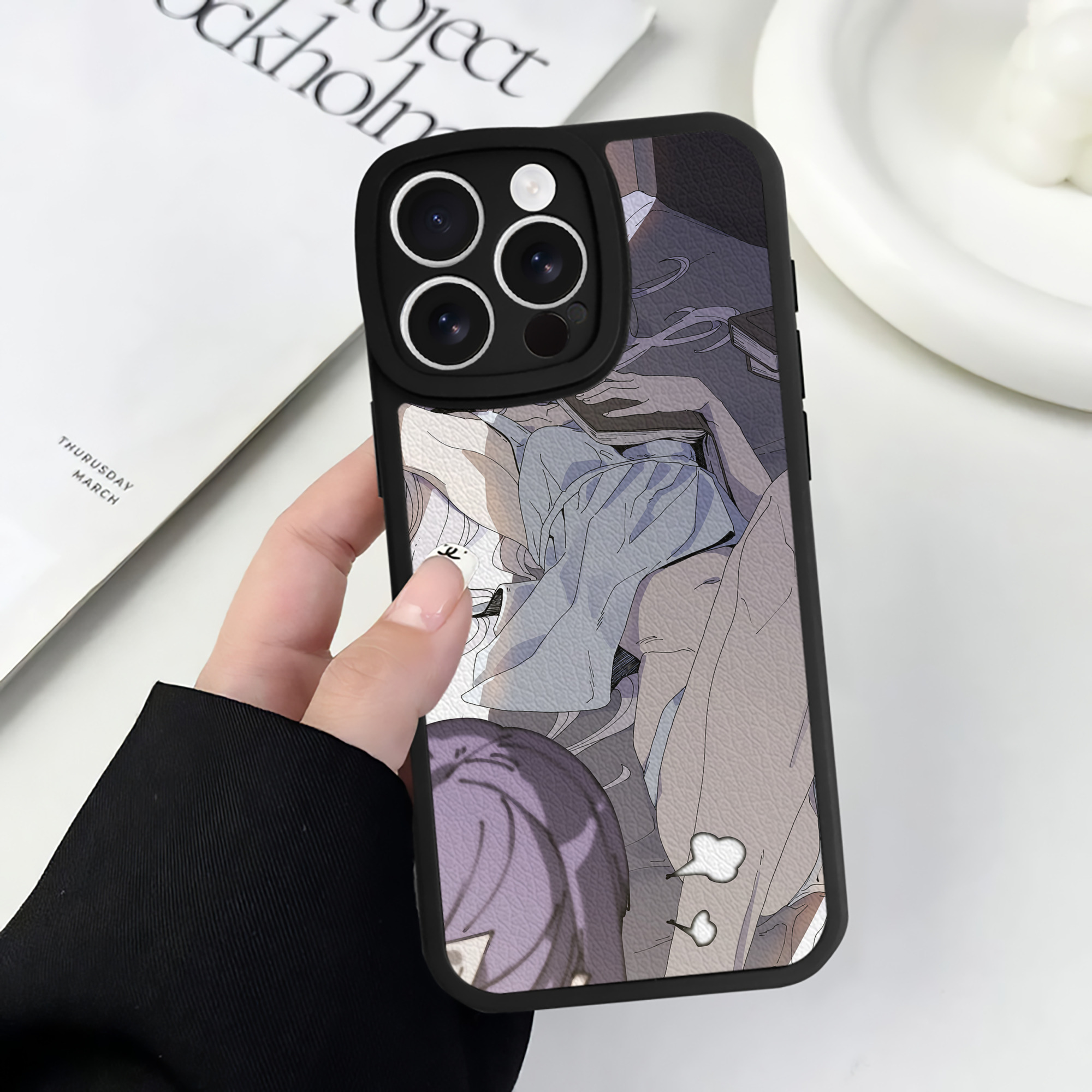 （画像用） 葬送のフリーレン Frieren 【iPhone 16シリーズ対応】シリコンスマホケース（レザー調） 材質：シリコン